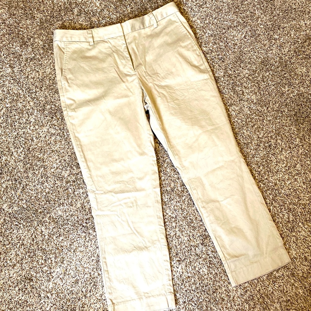 Lands End Cropped Khakis